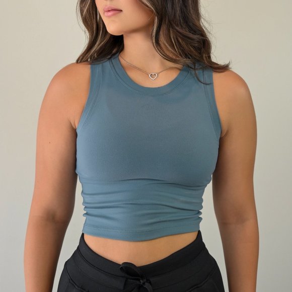 *BRAND NEW* High Neck Crop Tops - Picture 1 of 2